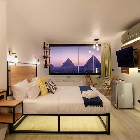 Jacuzzi Studio By The Historic Pyramids Apt3 Cairo Exterior photo