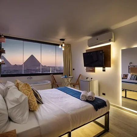 Jacuzzi Studio By The Historic Pyramids Apt3 Cairo Exterior photo